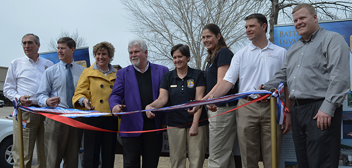 Ribbon Cutting at the Opening of the Whitney Genetics Laboratory. Photo by USFWS.