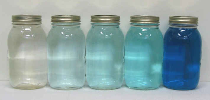 Light attenuating dyes. Photo by USACE.